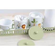 Kit Higiene Bebê Safari Porcelana Maternidade Banho Cuidados K206