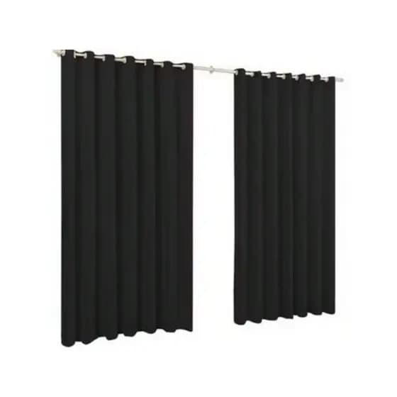 Cortina Kellen duas partes 2m x 1,40m para Sala,Quarto,Cozinha ou Escritório Com Ilhós várias Cores para Decoração