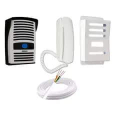 Kit Interfone Porteiro Eletrônico Residencial + 100mts Cabo + Capa de Aço Proteção Antivandalismo
