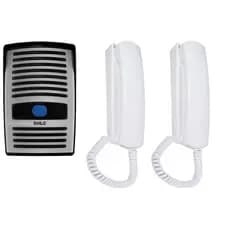 Kit Interfone Porteiro Eletrônico c/ 2 Monofones HLG