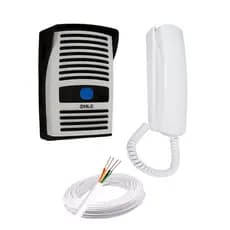 Kit Porteiro Eletrônico Interfone + 50 Metros de Cabo