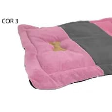 Colchonete Pet Tapete Pet 70x48 Cm Bordado Colorido 2 Osso Para Cachorro e Gato