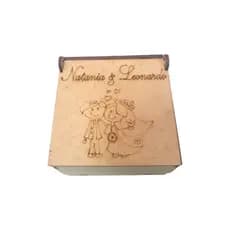 Kit 12 Caixinhas Casal Noivos Casamento Lembrancinhas 10x10x5