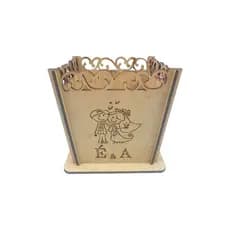Kit com 100 vasos MDF personalizados noivinhos decorativo para casamentos