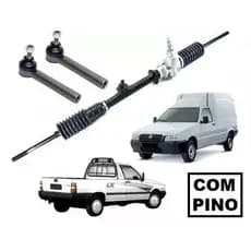 Caixa Direção+ Terminal C/ Pino Fiorino 1996 1997 1998 1999