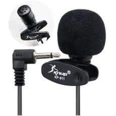 kit 2 Mini Microfone De Lapela Profissional Plug P2