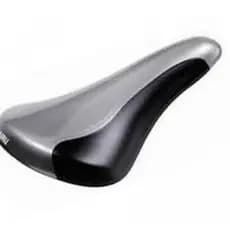 Banco Selim Mtb Cairu Ams 507 Prata com Preto Com Carrinho Confortável Sela Assento Bike Bicicleta