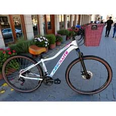 Bicicleta Aro 29 Feminina Absolute Hera Retrô Vintage 21v Confortavel Freio a Disco Cesta Selim 2 molas Pisca LED