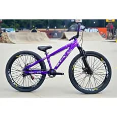 Bicicleta Aro 26 Gta Rebel Freeride Downhill Single Aros Vmaxx Freio a Disco Pneu Flame Preto