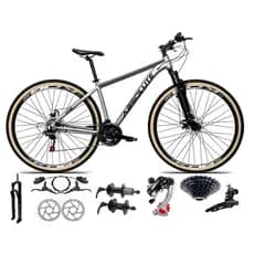 Bicicleta Aro 29 Absolute Nero 5 Alumínio 24v Câmbios Shimano K7 Freio a Disco Hidráulico Garfo com Trava Mtb Pneu Faixa