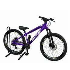 Bicicleta Aro 26 GIOS Frx-Evo Freeride Downhill 21v Aro Vmaxx DH Freio a Disco Garfo Suspensão Pneu Flame