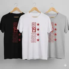 Camiseta Campeão Libertadores Tetra maior do Brasil casual unissex T-shirt