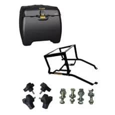 Caixa Baú Moto 160L + Suporte Kit Reforçado Várias Motos | Icbras