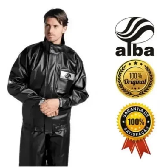 Capa Chuva Roupa Alba Conjunto Europa Pvc
