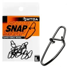 Snap de Pesca Matadeira Super Force Black Nickel Cartela Com 10pçs  - Vários Tamanhos