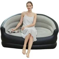 Mini Sofá Poltrona Puff preguisoso 2 Lugares Inflável camping