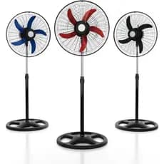 Ventilador de Pedestal Premium 60W – 3 Velocidades, Hélice 5 Pás, Silencioso e Ajustável 220v