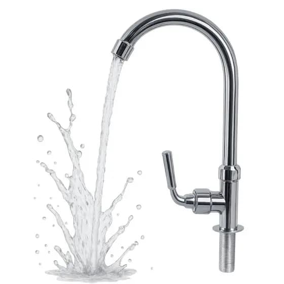 Torneira Para Cozinha Lavanderia de Mesa 1/2''  Inox Alta Resistência Giro 360° e Acabamento Cromado