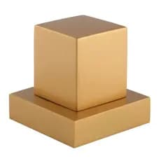 Acabamento Dourado Quadrado Luxo para Registro Banheiro Pressão e Gaveta Padrão Deca ABS