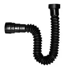 Sifão Flexível Universal Sanfonado 70 cm Preto