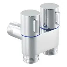 Registro Duplo Ducha higienica Máquina De Lavar Metal Cromado Banheiro