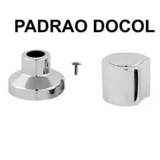 Acabamento Para Registro Banheiro DOCOL De Gaveta Pressão DOCOL 1/2-3/4 e 1 C40 CROMADO
