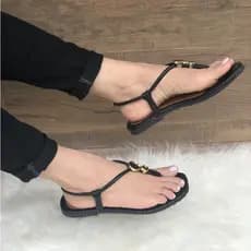 Sandalia Feminina Solado Antiderrapante Numeracao Especial Tamanho Macia E Confortavel Numero Grande