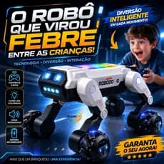 Robô Cão Interativo com Controle Remoto