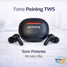 Fone De Ouvido Bluetooth TWS Sem Fio Peining Som Potente Microfone Android iPhone
