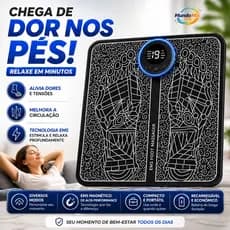 Massageador Para Pés Pernas Ems Magnético Relaxante (Pro)