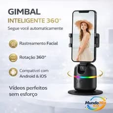 Gimbal Suporte Celular Rastreador Estabilizador Facial 360