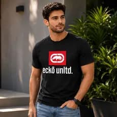 Camiseta Masculina Infantil Plus Size Ecko Medio Estampada 100% Algodão Camisa Streetwear Moda Casual Pronta Entrega