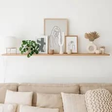 Prateleira Freijó 120x15 ou 120x10 15mm 100% MDF Com suporte invisível