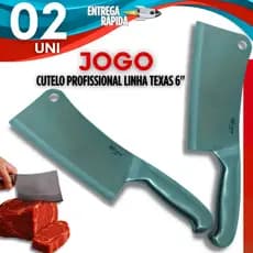 Faca Cutelo Profissional 6'' Açougueiro Cozinha Inox Entre as Melhores Facas de Cozinha Açougue