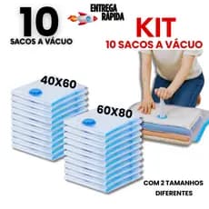 10 ou 6 ou 4 Saco a Vácuo Organizador Edredom Coberto Mala Roupa De Cama + Bomba 40x60 ou 60x80