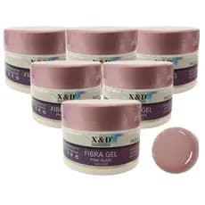 Atacado Novo Fibra Gel xd Nail Unha Decoração Unha Gel X&d Fiber Fibra Gel Xed para Construção e Alongamento de Unhas LED e UV 15ML / ATACADÂOREAL