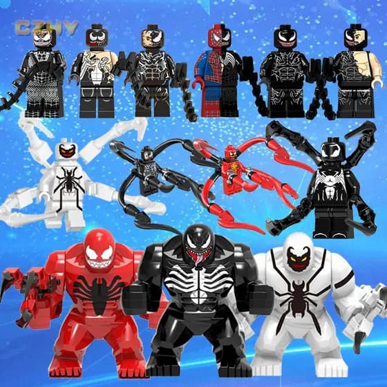 Blocos De Montar Brinquedo Riot Carnage Venom Lego Minifigures Educação Tijolos Bloco Brinquedos Promoção