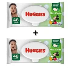 Kit 2 Lenços Umedecidos Huggies Classic Max Clean - 48 Unidades _Cada