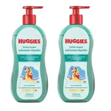 Kit 02 Sabonete Líquido Infantil Huggies Extra Suave 200mL
