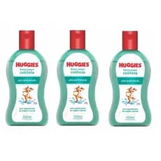 Kit 03 Colonia huggies 100ml bebe extra suave baby