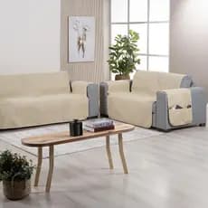 Jogo Protetor De Sofa Impermeável 3 E 2 Lugares