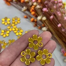 Aplique Flor Acrílico 2cm Premium | Para Lembrancinhas, Chaveiros e Artesanato