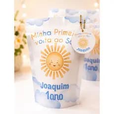 Embalagem metalizada Personalizada Primeira Volta ao Sol