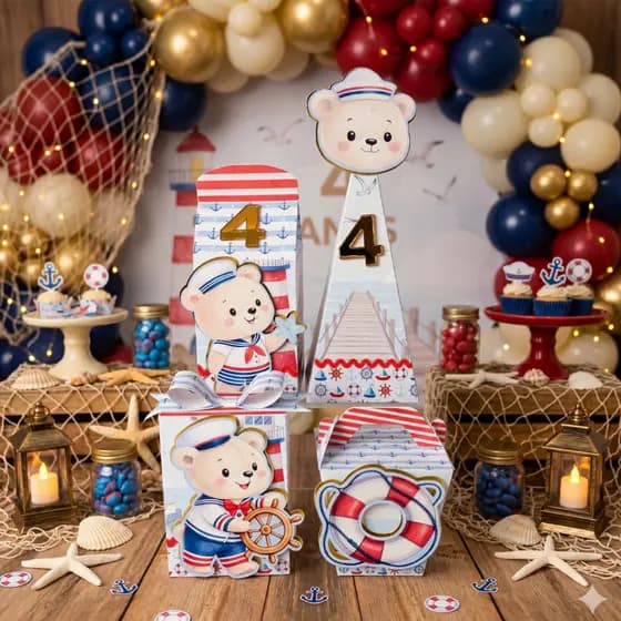 Kit Lembrancinha Marinheiro Personalizada Pré Montada