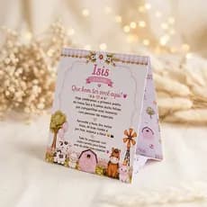 Placa de Mesa Personalizada tema Fazendinha