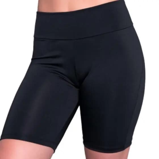Bermuda Leg Legging em Suplex Cós e Cintura Média Moda Feminina e Academia Fitness