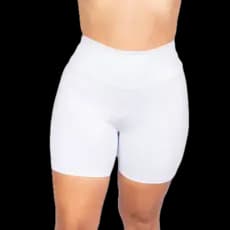 Short Suplex Feminino Meia Coxa Cós Alto Tecido Grosso Chorts Zero Transparência Academia Fitness