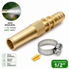 hotsale 1/2 Bocal de mangueira de bronze de Alta Pressão para Jardim Esguicho Bico Pulverizador