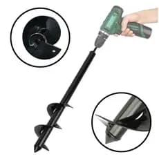 Super Broca 8x45 Para Furação De Solo Jardinagem Plantio Flores Para Todos Modelos De Furadeira