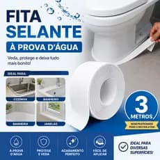 Fita Selante PVC 3M À Prova D’Água Para Pia Banheiro Cozinha e Vaso